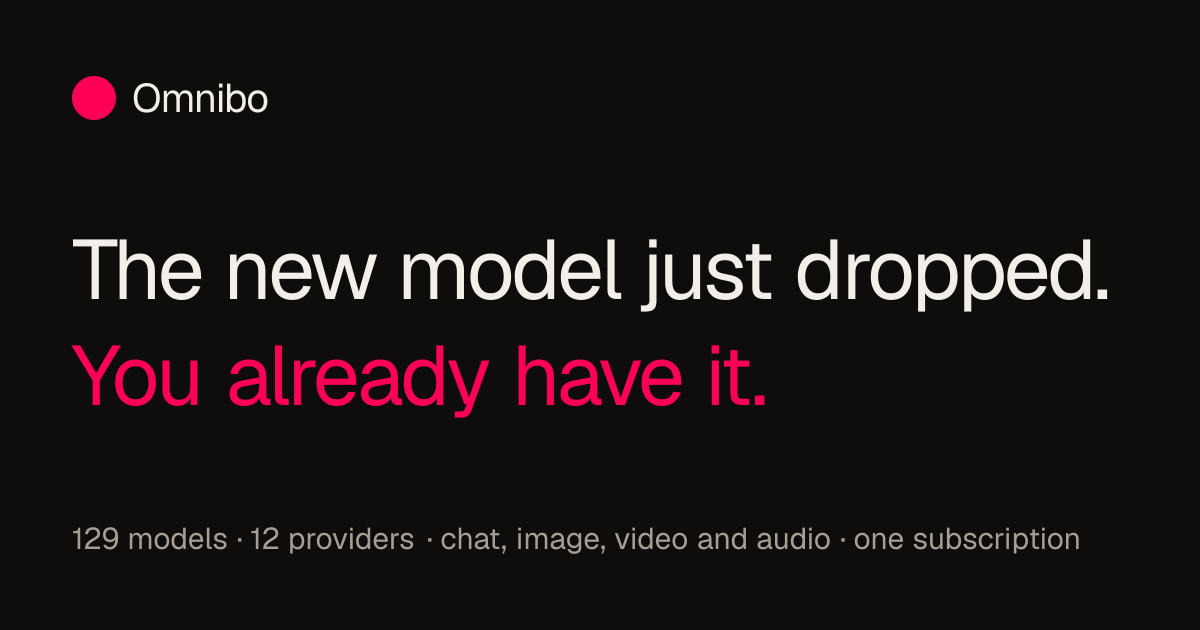 Claude Fable 5.1 on Omnibo — chat model, credit cost and plan | Omnibo
