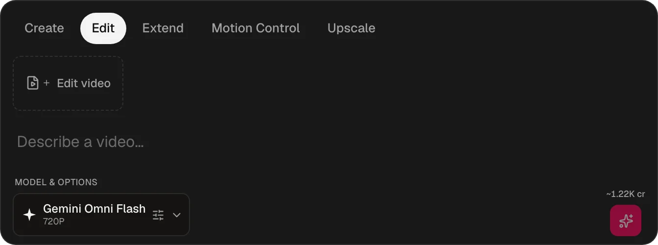 De videocomposer in de bewerkmodus